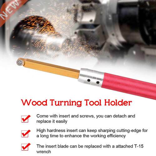 3pcs Woodworking Lathe Wood Turning Tool Holder Rotary