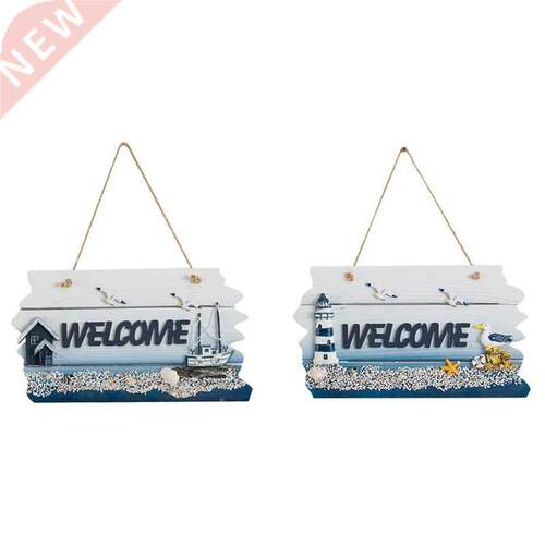 Wooden Hanging Welcome Board Door Sign Plate Pendant Handicr
