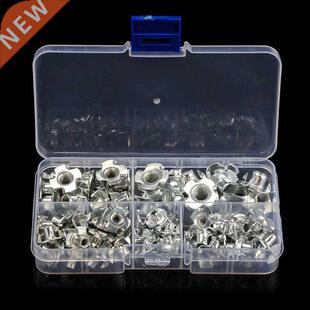 90PCS Carbon Steel Zinc Plated Four Claws Nut M M4 M5 M6 M8