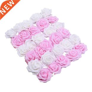 6cm Wedding Roses Foam Artificial Rose Flowers Head Wreath D