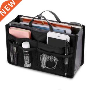 Portable Travel Insert Organizer Handbag Multiple Pockets