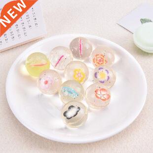 10pcs Funny Toy Balls 25mm Mixed Bouncy Ball Jumping Solid
