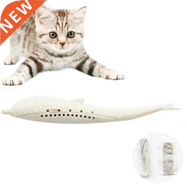 1Pc Funny Pet Toy Creative Safety Silicone Fish Shape Cat