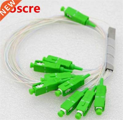 1X8 PLC SC/APC SM 0.9mm High Quality 1m FTTH Fiber Optic Spl