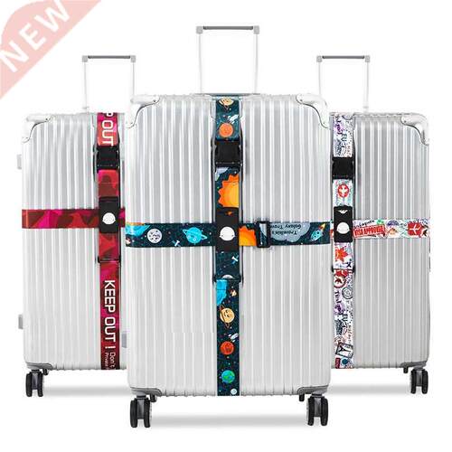 3 digit password customs lock Luggage Cross belt adjustable