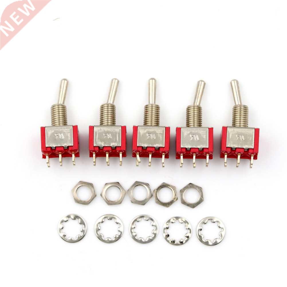 5pcs AC 250V 2A/ AC 5A 120V Mini 6Pin (ON) - OFF - (ON) DPDT