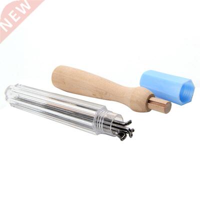 7PCS Felting Needles Holder Wooden Handle Wool Felting Tools