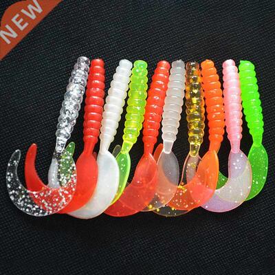 10PCS Jigging Soft Silicone Fishing Lures .5cm 5.5cm Shrimp