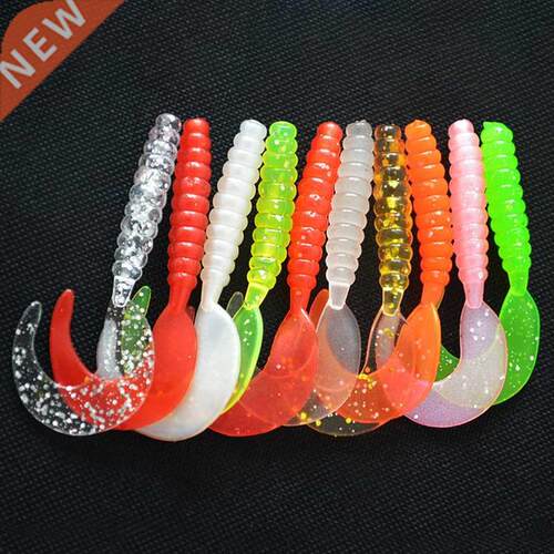 10PCS Jigging Soft Silicone Fishing Lures .5cm 5.5cm Shrimp