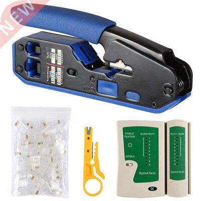 Network Cable Tester RJ45 Crimp Tool Kit CAT5 CAT5E CAT6 Cri