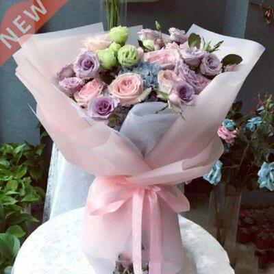 20Pcs/lot Rose Flower Wrapping Paper Korean Style Half
