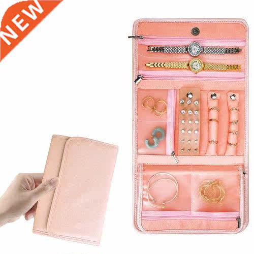 Jewelry Travel Organizer Pu Leather Jewelry Case Storage