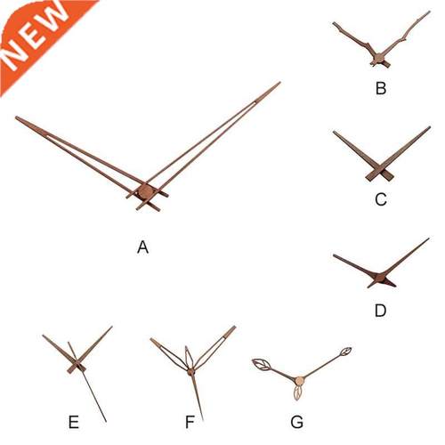 Walnut Wall Clock Pointer DIY Hour Hand Minute Hand Second H