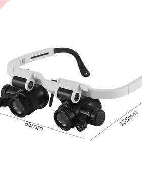 Loupe avec LED lumières bandeau lunettes Loupe 8X 15X