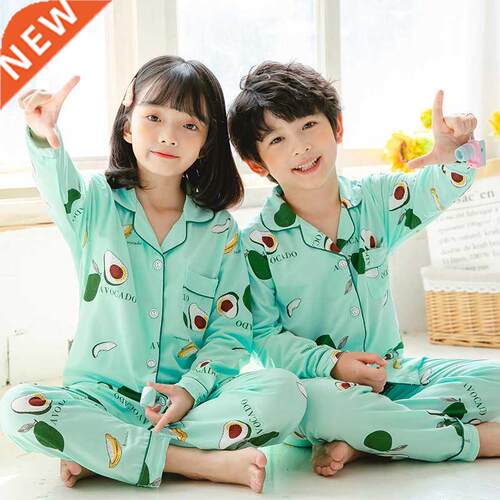 Kids Pjms 2021 utumn winter Girls Boys Sleepwer Nightwe