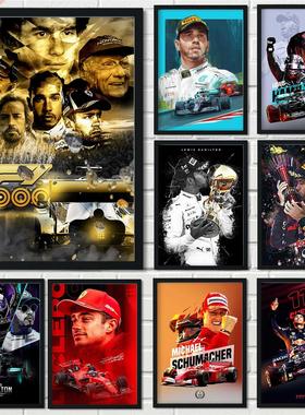 F1 Formula Mclaren World Champion Poster Ayrton Senna/Lewis