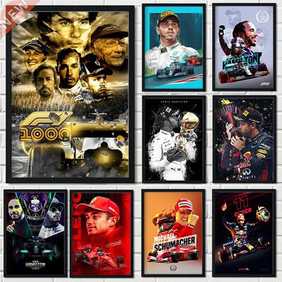 F1 Formula Mclaren World Champion Poster Ayrton Senna/Lewis