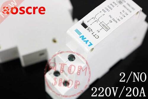 CT1 CT1-25 20A 2P 0v 50or60HZ Din rail Household AC Contac