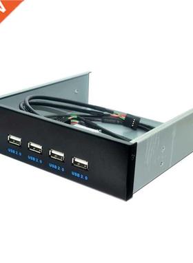 4 Ports US 2.0 Front Panel US Hu Splitters Adapter US 2.