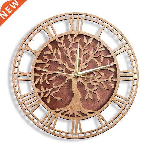e of Life Wooden Wall Clock Farmhouse Style Family e Art Sil