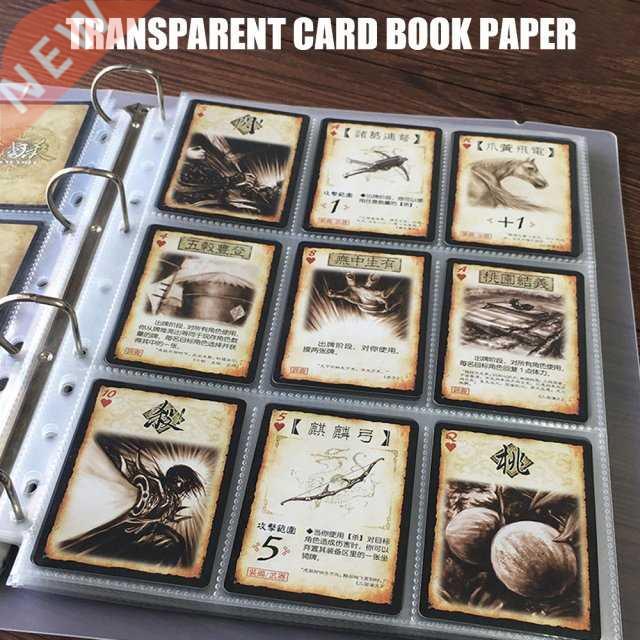 1 Set Trading Gaming Card Sleeves Holders Wallets Album Page