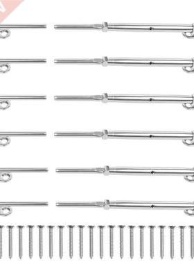 6 Pack T16 Stainless Steel Cable Railing Kits Fit 1/8Inch S