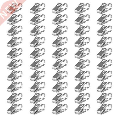 50 Pieces of Curtain Clip Thickened Stainless Steel with Hoo