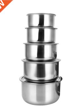 Stainless Steel Soup Pot Stock Pot Set with Lid Kitchenware