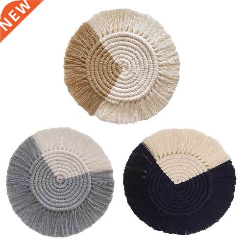 Cotton Braid Coaster Handmade Macrame Cup Cushion Bohemia St