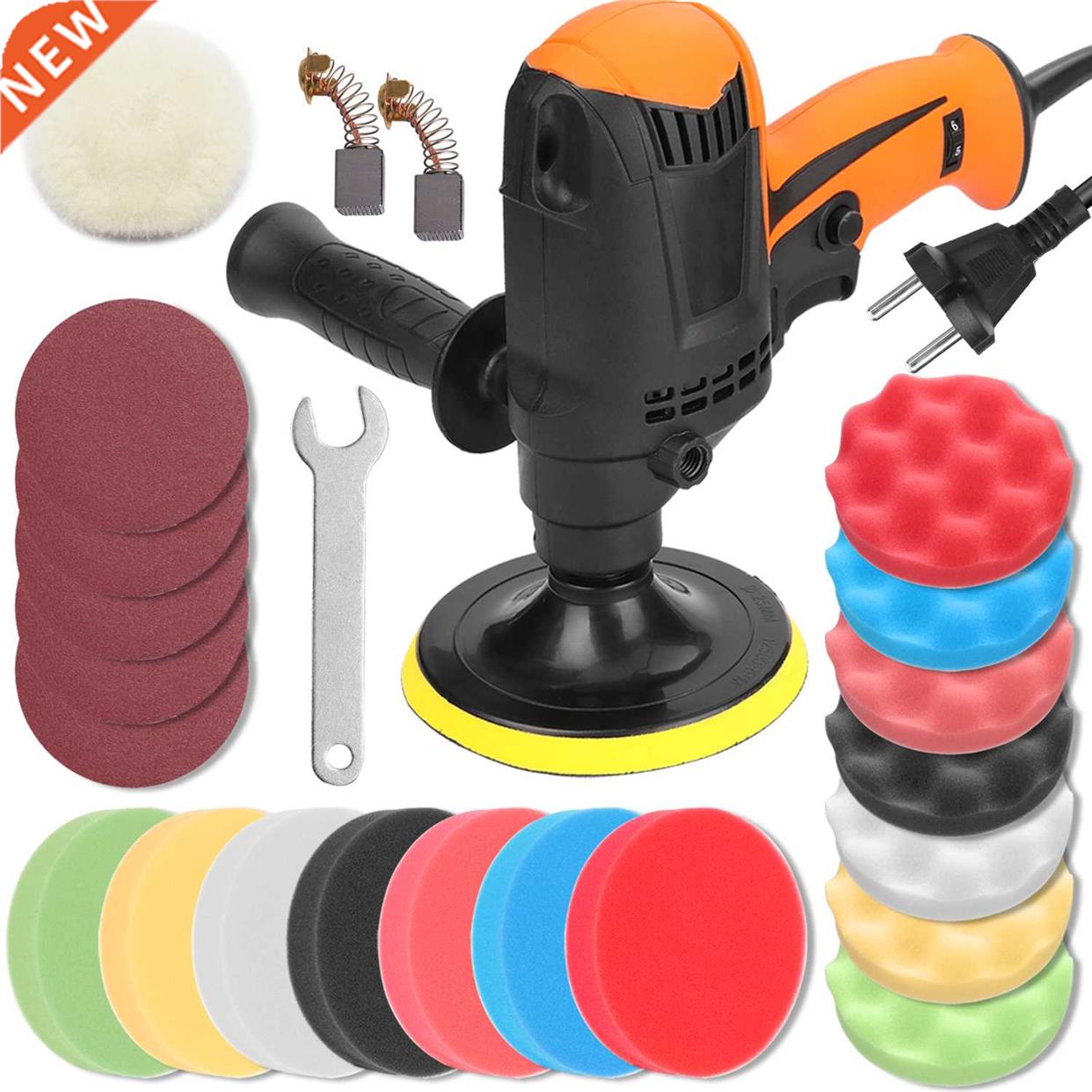 980W 6 Gears Adjustale Speed Car Polishing Machine Electric