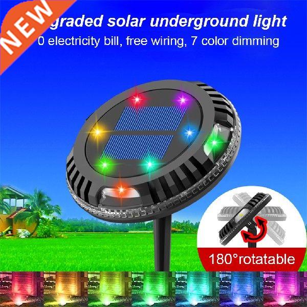 Garden Light Solar Power 180° Rotating Pathway Lamp IP65