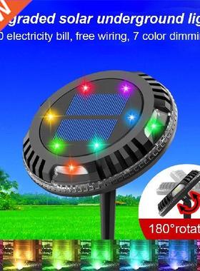 Garden Light Solar Power 180° Rotating Pathway Lamp IP65