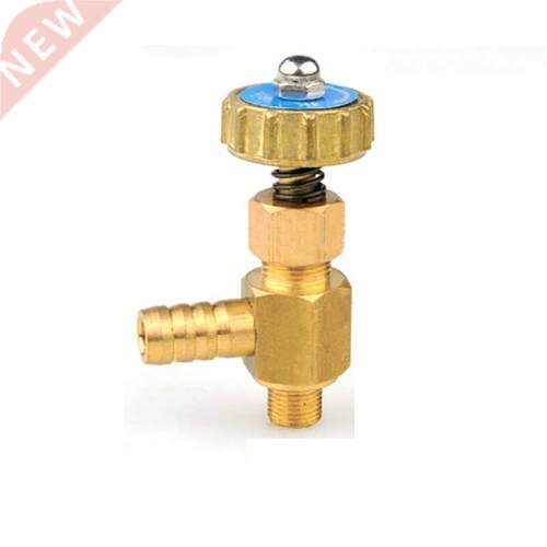 10mm Hose Barb x M10*1 Male Thread Angle Brass Needle Valve