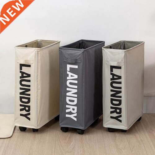 Foldable Laundry Basket With Wheels Multi-Functional Corner