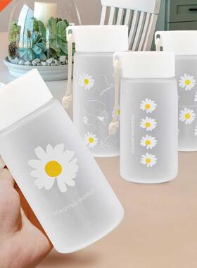 500ml Plastic Water Bottles Daisy Transparent Bottle BPA Fre