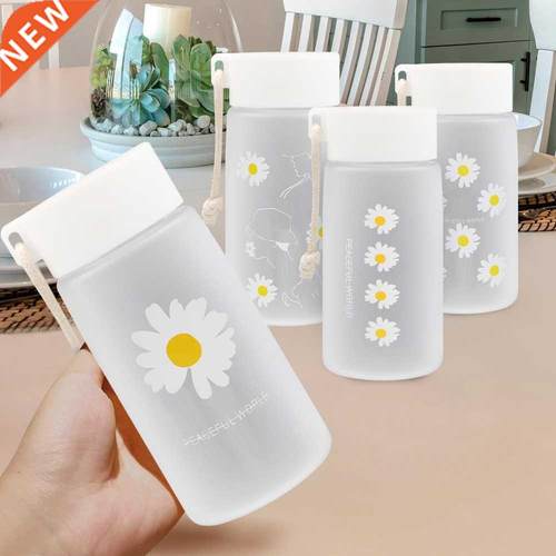 500ml Plastic Water Bottles Daisy Transparent Bottle BPA Fre