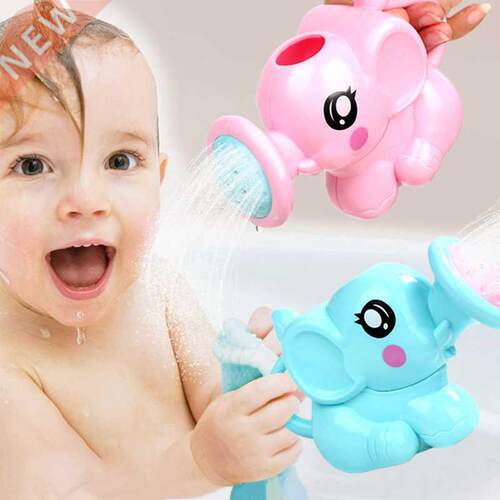 Baby Bath Toys Lovely Plastic Elephant Shape Water Spray for