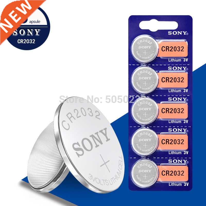 5pcs CR2032 Lithium Button Coin Cell Batteries 3V CR 2032