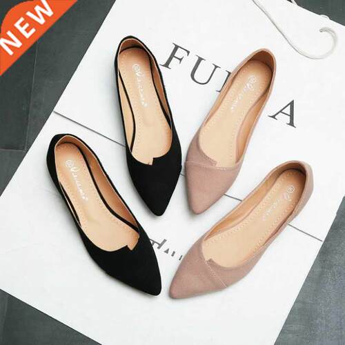 Lady Flats Pink Black Extra Small Size 31 32 Big Size 43 44