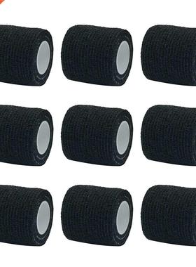 1/6/10Pcs Blck Sport Self dhesive Elstic Bndge Wrp Tp
