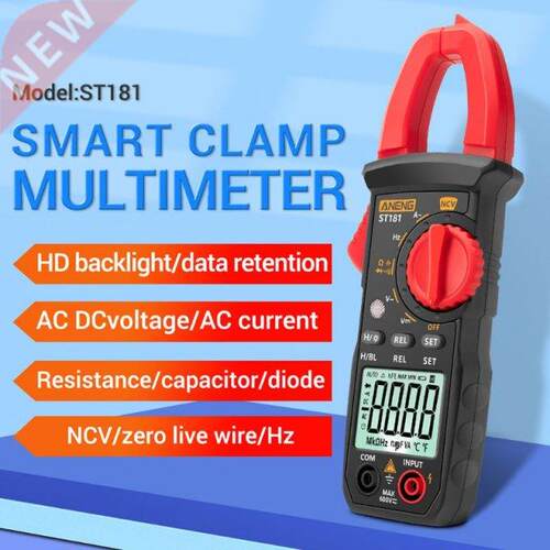 ST181 Digital Clamp Meter Current 4000 Counts Multimeter Amm