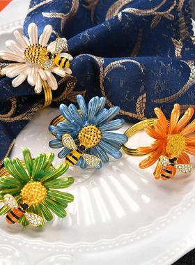 Delicate Wedding Simple Plum Napkin 5 Petals Lucky Flower