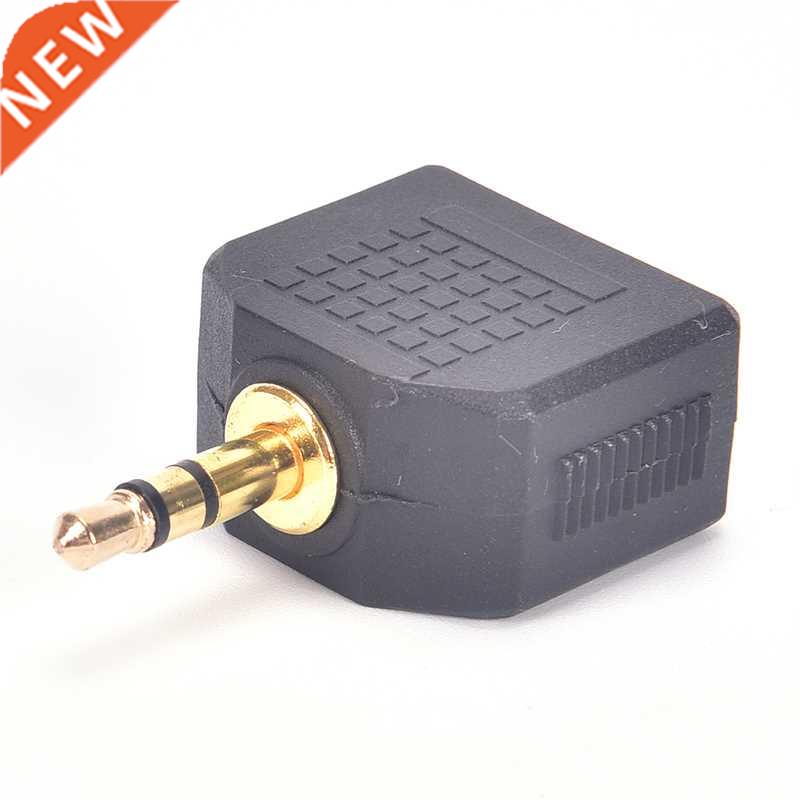 3.5mm Stereo Jack Headphone Splitter Adaptor 1 Plug To 2 Soc