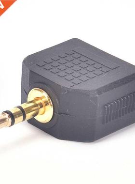 3.5mm Stereo Jack Headphone Splitter Adaptor 1 Plug To 2 Soc