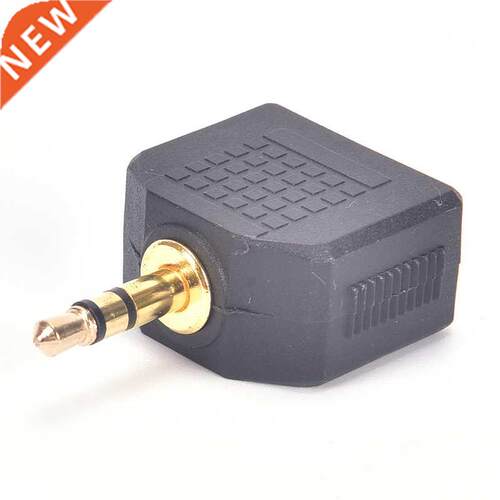 3.5mm Stereo Jack Headphone Splitter Adaptor 1 Plug To 2 Soc