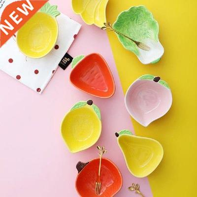 Sauce Dish Ceramic Mini Fruit Shaped Cartoon Dipping Sauce