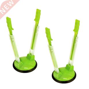 2 Piece Baggy Rack Hands-Free Clip Food Storage Freezer Bagg