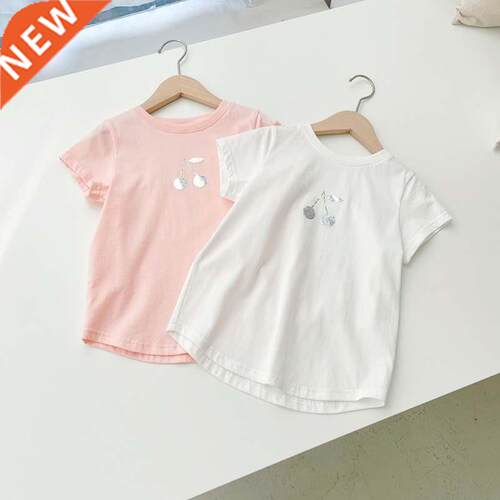 New BP Summer Pink&White Short Sleeves Cherry Shirt for