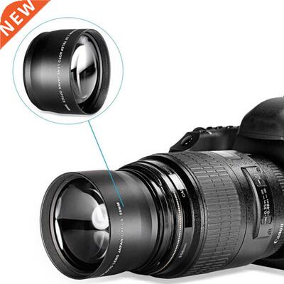 58mm2.0X Professonal Telephoto Lens+Cleanng Cloth for Cano