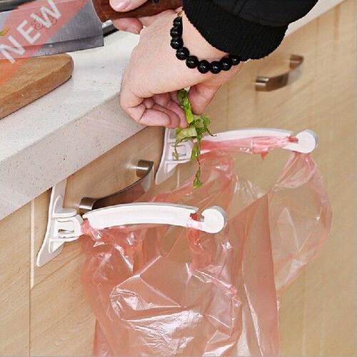 Kitchen Cabinet Door Hanging Garbage Bags Stand Cupboard